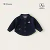 Ropa para Niños Bangxuan Otoño Nuevas Llegadas Ropa Camisas de Manga Larga para Niños Cuello Solapa Bordado Chaqueta para Niños Ropa de Mezclilla para Bebés Niños