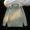 Suéter Pesado de Color Sólido para Hombre y Mujer Simple 2024 Invierno Cuello Redondo Jersey Suéter Tejido Cálido Espesado Suéter Básico