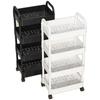 Estante de Almacenamiento con Carrito Suministros de Almacenamiento Multicapa de Pie Estante de Almacenamiento de Cocina Sala de Estar Snacks Removible Dormitorio Venta al por Mayor