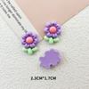 Accesorios de resina de girasol brillante multicolor diy agujero para ropa zapatos hebilla para zapatos funda para teléfono pegatina para refrigerador material para vaso de agua