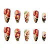 Comercio Exterior Uñas Portátiles de Relieve Estéreo 3D Uñas Manicura Bosque de Otoño Ardilla 24 Piezas Uñas Postizas Más Vendidas Europeas y Americanas