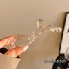 Presilha Banana Vertical para Rabo de Cavalo Alto, Presilha de Cabelo Antiderrapante de Tamanho Médio para Mulheres, Estilo Coreano, Acessório de Cabelo Moderno