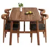Mesa de Comedor Comercial Set Combinado de Mesa y Sillas para Restaurante de Comida Rápida Mesa de Comedor para Restaurante de Catering Tienda de Desayuno Mesa de Comedor Mesa de Barbacoa Mesa de Comedor para el Hogar