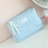 Bolsa de Cosméticos Floral Grande Capacidade Estilo Coreano Alto Valor Estético Bolsa Portátil para Armazenamento de Viagem Bolsa de Lavar Cosméticos de Algodão Fresco Macio