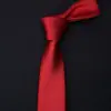 Envío Gratis Corbata Profesional Estilo Coreano para Estudiantes Hombres Versión Estrecha 6cm Negra Color Sólido Corbata Formal Casual Boda