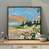 Paisaje floral diy pintura al óleo digital niños estudiantes pintado a mano rellenar color pintura al óleo 20 * 20ESY