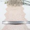Acabamento de Renda Cílios Tanglong Multicor Malha de Trama Macia com Padrão Vazado Não Elástico para Acessórios DIY de Roupas e Lingerie