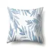 Funda de almohada de poliéster estilo nórdico ins con estampado floral funda de almohada de piel de melocotón QTA06