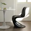 Cadeira de Jantar Italiana Preta Cadeira de Maquiagem Pantone Cadeira de Luxo Leve Banqueta de Maquiagem Cadeira de Mesa de Jantar de Designer