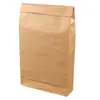 Saco de Papel Kraft, Saco Marrom Degradável de Fundo Quadrado, Saco para Envio, Saco Ecológico para Roupas, Saco de Embalagem de Fundo e Lateral, Pode Ser Carregado na Mão