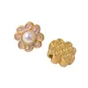 Cuentas Estilo Antiguo Chapadas en Oro~Incrustadas con Perlas de Imitación de Jade, Cuentas Espaciadoras, Cuentas Sueltas, Flor Morada Pulsera DIY, Collar, Materiales para Cuentas, Accesorios
