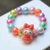 Novas Joias Infantis Pulseiras Coloridas Doce e Fofa Gato de Desenho Animado Pulseira Infantil Fabricante de Joias Atacado