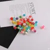 Resina de Colores Luminosos Pequeño Hongo Acrílico DIY Hecho a Mano Pulsera Collar Colgante Material de Joyería Accesorios
