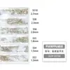 Paquete de 6 Diamantes de Grado Comercial Nacional 1440 Piezas Fondo Plano Rhinestones de Vidrio Ss3-Ss10 para Decoración DIY de Teléfono y Accesorios para Uñas