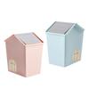 Aomate Mini Cubo de Basura de Escritorio de Cabina Plástico Chica Linda Creativo Cubo Sanitario Papelera Adorno Cubo de Almacenamiento