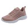 Zapatilla de mujer tejida transpirable casual zapatos blancos zapatos de mujer zapatos ligeros para correr 35-41 talla grande