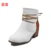 Outono/Inverno 2026 Amazon Shopee Site Independente Comércio Exterior Europeu e Americano Tamanhos Grandes 35-43 Sapatos Femininos com Tira no Tornozelo e Salto Grosso