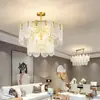 Lustre de Vidro para Sala de Estar, Lâmpada Quente, Romântica e de Luxo Leve para Quarto, Lustre Criativo de Personalidade Nórdica para Restaurante, Lâmpadas Zhongshan