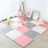 Alfombra de espuma de cuero para suelo, alfombra de espuma engrosada, alfombra de empalme para gatear, tatami, alfombra de juego insonorizada para niños pequeños, alfombra de escalada para bebés