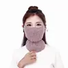 Máscara Xadrez Feminina Outono Inverno À Prova de Vento Espessada Proteção Contra Frio Quente À Prova de Poeira À Prova de Smog Máscara de Inverno Adulto Lavável