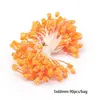 Flor de Laranja Espuma Flor Núcleo Flor Dupla Cabeça Estame de Flor Fruta Artesanal DIY Grampo de Cabelo Acessórios de Cabelo Materiais Venda Quente Atacado