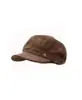 Boina retro de ante para otoño e invierno, un sombrero elegante que hace que la cara parezca más pequeña, perfecto para mujeres, con una circunferencia de cabeza grande y al estilo de un pintor