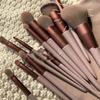 Juego de 13 brochas de maquillaje Sijiqing, brochas portátiles para polvos sueltos, brochas para corrector, brochas para rubor, juego completo de herramientas de belleza al por mayor