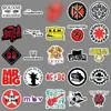 56 Pegatinas de Rock Band, Tendencia Musical Genial, Superventas Transfronterizo, Pegatinas Decorativas Impermeables para Cuaderno