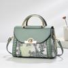 Nuevo Bolso de Hombro de Patchwork Tejido de Alto Valor, Bolso Cruzado Simple y Elegante Transfronterizo, Bolso Cuadrado Pequeño Versátil y de Gama Alta para Mujer