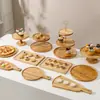 Expositor de postres, mesa expositora para pausa del té, bandeja expositora de snacks, bandeja para snacks de té, soporte para pasteles, soporte para snacks de té de la tarde