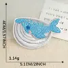Suministro de Fábrica Mini Pegatinas Bordadas Mundo Marino Ballena Arrecife de Coral Accesorios Parche Parche para Agujero Pegatinas de Parche