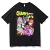 2023 nova motosserra moda camiseta algodão manga curta verão estampa esportiva