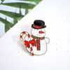 [Liquidación] Broches de Aleación de Dibujos Animados Navideños al por Mayor Papá Noel Árbol de Navidad Muñeco de Nieve Insignias Metálicas