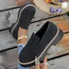 Mocasines de gamuza multicolor estilo macaron con costuras superpuestas, suela gruesa, que aumentan la altura, suela suave, estilo delicado, adecuados para viajar, zapatos de mujer transfronterizos