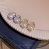 Brincos de Pérola Barroca de Formato Especial Estilo Ins Transfronteiriço Europeu e Americano Brincos Retro Elegantes para Celebridades da Internet Outono e Inverno
