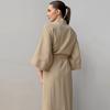 Pijama de Algodón Puro 2026 para Mujer, Estilo Europeo y Americano, Nueva Bata de Noche Transpirable Estampada de Otoño, Bata de Baño, Ropa de Casa de Algodón y Seda Transfronteriza para Mujer
