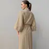 Pijama de algodón puro para mujer 2026, estilo europeo y americano, nueva colección de otoño, estampado, camisón y bata transpirables, ropa de estar de algodón transfronteriza para mujer