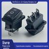 15 * 21mm preto 3 pés 3 engrenagens impermeável interruptor balancim KCD1 3 engrenagens preto conjugado interruptor de barco à prova d'água
