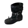 Ballet Doce Nova Edição Couro Japonês Macio Cinto Afunilador Fivela Botas de Moda de Verão para Mulheres com Salto Escondido, Estiloso e Descolado