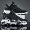Zapatillas de baloncesto para hombre 2024 nuevas de suela gruesa malla tejida transpirable fabricantes de zapatillas al por mayor zapatos para correr casuales para exteriores