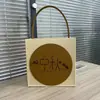 2026 Festival de Medio Otoño Creativo Bolsa de Fieltro Flor y Luna Luna Llena Bolsa para Pasteles de Luna Caja de Regalo Bolso Tote de Fieltro Personalizado Venta al por Mayor