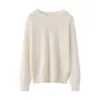 Listo para usar de primera línea 100% Cachemira Pura Sudadera con Capucha Sin Costuras Otoño e Invierno Color Puro Simple Cálida Sudadera con Capucha Tejida Superior