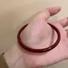 Novo Pulseira de Contas Pixiu de Casca de Coco e Cinábrio Estilo Chinês para Mulheres, Design de Nicho Ins, Retro Elegante, Joia Versátil
