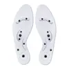 Palmilhas de Massagem Magnéticas Transparentes 8 Ímãs para Homens e Mulheres com Orifícios para Sola Respirável Massagem por Acuponto Terapia Magnética Amortecimento Total