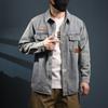 Nuevas Camisas de Mezclilla para Hombre de Otoño e Invierno, Camisas Holgadas de Manga Larga Guapas de Marca Tendencia, Chaquetas y Tops Estilo Americano