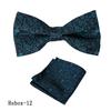 Corbata Vintage para Hombre de Negocios Pañuelo de Bolsillo Traje Camisa de Vestir Lazo Cuello Poliéster Patrón Roto Lazo