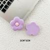 Accesorios de resina para bricolaje con forma de flor de cinco pétalos de colores brillantes, para carcasa de teléfono móvil, horquilla, cuerda para la cabeza, pegatinas para refrigerador, material para hebillas de zapatos y ropa