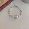 Vendas Diretas de Fábrica Moda Europeia e Americana Personalidade Alto Senso Irregular Prata Quebrada Pulseira Hierárquico Senso de Design Colar Pulseira