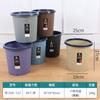 Bote de Basura Doméstico Estilo Escandinavo sin Tapa con Aro de Presión Bote de Basura para Desechos de Cocina Hotel y B&B Oficina Cesto de Papel de Plástico