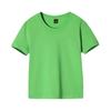 Playera Infantil de Color Puro con Logotipo Impreso Personalizado Uniforme de Clase para Estudiantes de Jardín de Niños y Primaria Cuello Redondo Manga Corta Camiseta Publicitaria Personalización de Ropa para Niños